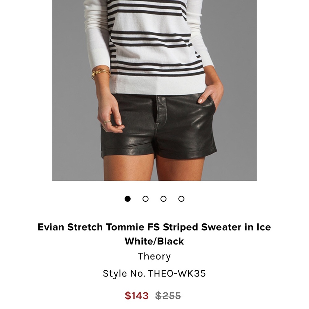 Rare Elegant Cozy Theory Striped Sweater
